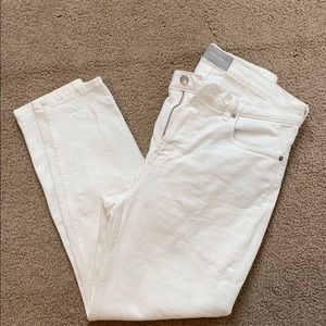 Everlane white ankle jeans